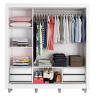 Guarda Roupa Casal Madesa Lyon Plus 3 Portas De Correr 4 Gave