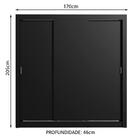 Guarda Roupa Casal Madesa Lyon Plus 3 Portas De Correr 4 Gave