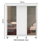 Guarda-roupa Casal Madesa Lyon Plus 3 Portas De Correr Com Es