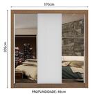 Guarda-roupa Casal Madesa Lyon Plus 3 Portas De Correr Com Es