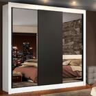 Guarda-roupa Casal Madesa Lyon Plus 3 Portas De Correr Com Es