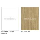 Guarda-roupa Casal Madesa Mônaco 3 Portas De Correr - Branco/