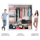 Guarda-roupa Casal Madesa Mônaco 3 Portas De Correr - Branco/