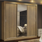 Guarda Roupa Casal Madesa Mônaco 3 Portas de Correr com Espel