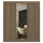 Guarda Roupa Casal Madesa Mônaco 3 Portas de Correr com Espel