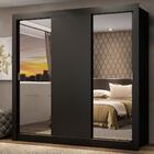 Guarda Roupa Casal Madesa Mônaco 3 Portas De Correr Com Espel