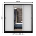 Guarda Roupa Casal Madesa Mônaco 3 Portas De Correr Com Espel