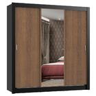 Guarda Roupa Casal Madesa Mônaco 3 Portas De Correr Com Espel