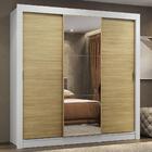 Guarda-roupa Casal Madesa Mônaco 3 Portas De Correr Com Espel