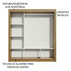 Guarda-roupa Casal Madesa Mônaco 3 Portas De Correr Com Espel