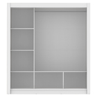 Guarda Roupa Casal Madesa Mônaco 3 Portas de Correr de Espelho