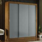 Guarda-roupa Casal Madesa Mônaco 3 Portas De Correr - Rustic/