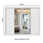 Guarda-Roupa Casal Madesa Montana 4 Portas de Correr com Espe