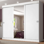 Guarda-Roupa Casal Madesa Napoli 3 Portas de Correr Central c