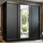 Guarda-roupa Casal Madesa Reno 3 Portas De Correr Com Espelho
