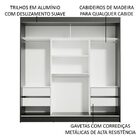 Guarda-roupa Casal Madesa Reno 3 Portas De Correr Com Espelho