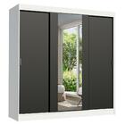 Guarda-roupa Casal Madesa Reno 3 Portas De Correr Com Espelho