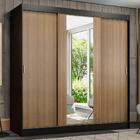 Guarda-roupa Casal Madesa Reno 3 Portas De Correr Com Espelho
