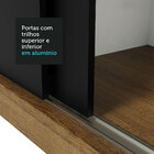 Guarda-roupa Casal Madesa Reno 3 Portas De Correr Com Espelho