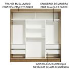Guarda-roupa Casal Madesa Reno 3 Portas De Correr Com Espelho