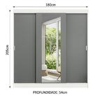 Guarda-roupa Casal Madesa Reno 3 Portas De Correr Com Espelho