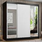 Guarda-roupa Casal Madesa Reno 3 Portas De Correr Com Espelhos