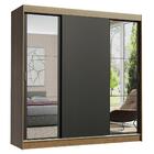 Guarda-roupa Casal Madesa Reno 3 Portas De Correr Com Espelhos