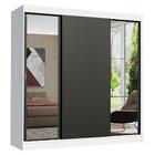 Guarda-roupa Casal Madesa Reno 3 Portas De Correr Com Espelhos
