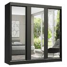 Guarda-roupa Casal Madesa Reno 3 Portas De Correr De Espelho