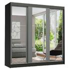 Guarda-roupa Casal Madesa Reno 3 Portas De Correr De Espelho