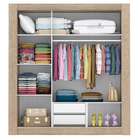 Guarda-roupa Casal Madesa Texas 3 Portas De Correr Com Espelh
