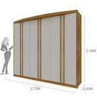 Guarda Roupa Casal Madrid 6 Portas 6 Gavetas Tcil Móveis Ipe