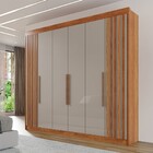 Guarda-roupa Casal Magnus 6 Portas 6 Gavetas Ripado 100% Mdf