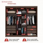 Guarda-roupa Casal Magnus 6 Portas 6 Gavetas Ripado 100% Mdf