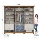 Guarda Roupa Casal Magnus 6 Portas Com Espelho - Móveis Henn
