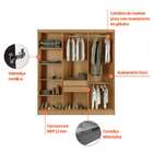 Guarda-roupa Casal Malibu 6 Pt 2 Gv Imbuia E Grafite