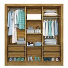 Guarda Roupa Casal Malibu Com Espelho 3 Portas De Correr 4 Ga