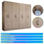 Guarda-roupa Casal Malu 8 Portas 8 Prateleiras Malbec Bege -