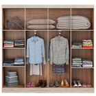 Guarda-roupa Casal Malu 8 Portas 8 Prateleiras Malbec Bege -