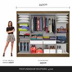 Guarda Roupa Casal Mariah 8 Portas Boreal/preto - Móveis Arap