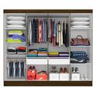 Guarda Roupa Casal Mariah 8 Portas Cedro - Móveis Arapongas