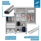 Guarda-roupa Casal Master 6 Portas Branco