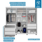 Guarda-roupa Casal Master 6 Portas Branco