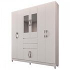Guarda-roupa Casal Master 8 Portas 2 Gavetas Com Espelho Bran