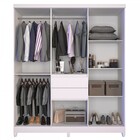 Guarda-roupa Casal Master 8 Portas 2 Gavetas Com Espelho Bran