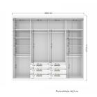 Guarda Roupa Casal Master 8 Portas 6 Gavetas Santos Andirá