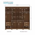 Guarda Roupa Casal Master New 8.4 8 Portas Com Espelho E Pés