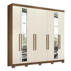 Guarda Roupa Casal Master New 8.4 8 Portas Com Espelho E Pés