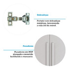 Guarda Roupa Casal Master New 8.4 8 Portas Com Espelho E Pés