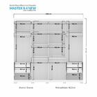 Guarda Roupa Casal Master New 8.4 8 Portas Com Espelho E Pés